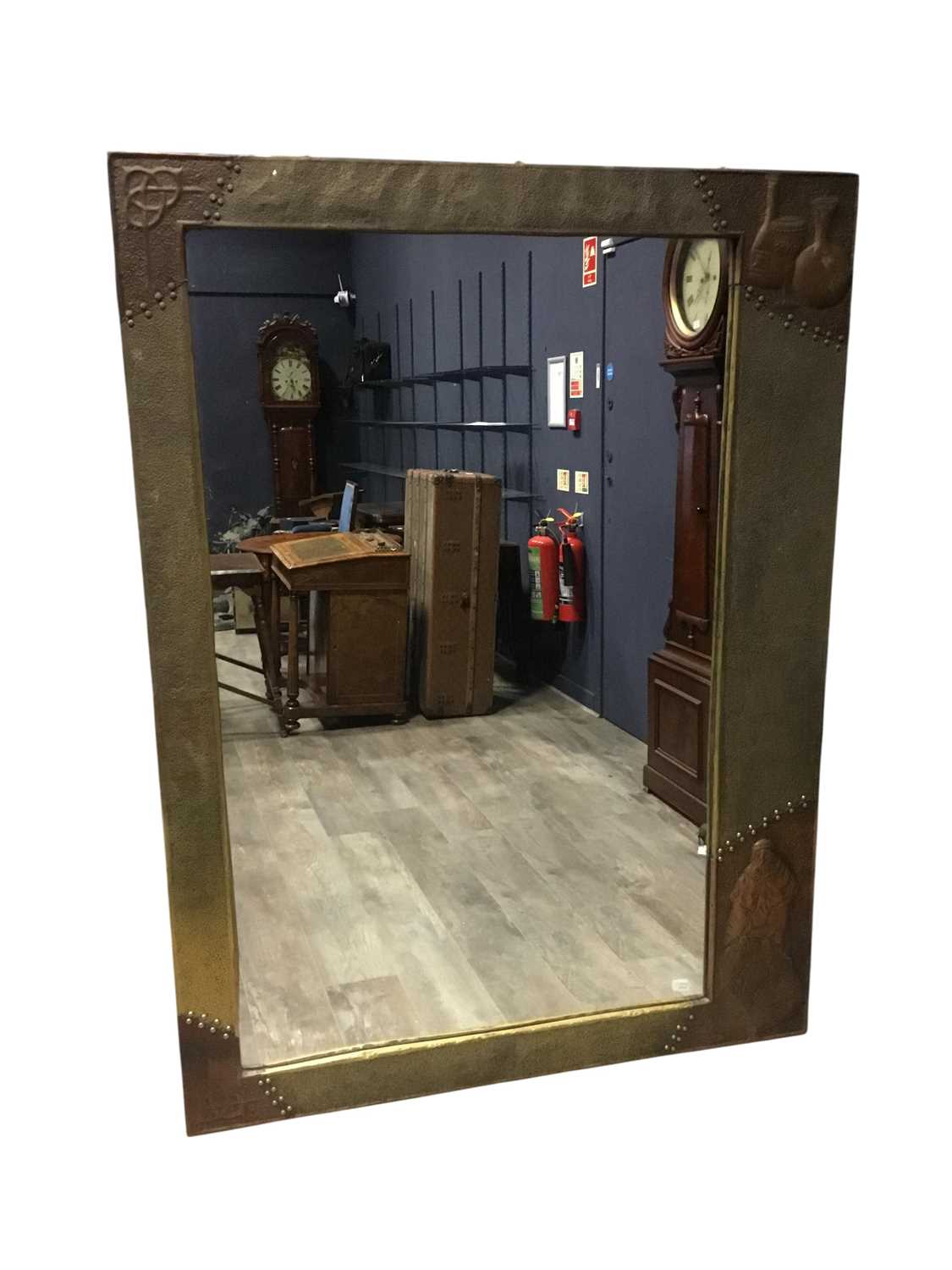 Lot 1334 - PAIR OF ARTS & CRAFTS STYLE MIRRORS