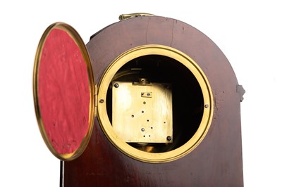 Lot 1043 - EDWARDIAN MAHOGANY MANTEL CLOCK
