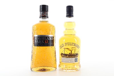 Lot 125 - HIGHLAND PARK 12 YEAR OLD AND OLD PULTENEY 12 YEAR OLD