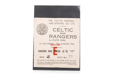 Lot 1765 - CELTIC F.C. V RANGERS F.C., SCOTTISH LEAGUE TICKET