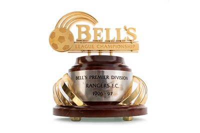Lot 1767 - RANGERS F.C., BELL'S WHISKY 'NINE IN A ROW' LEAGUE CHAMPIONSHIP TROPHY