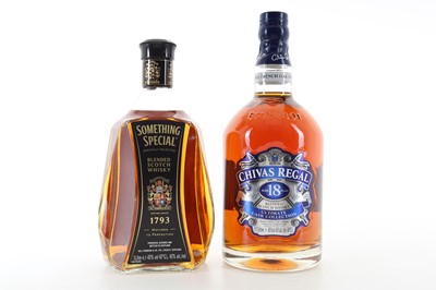 Lot 396 - CHIVAS REGAL 18 YEAR OLD 1ST FILL FRENCH OAK 1L AND SOMETHING SPECIAL 1L