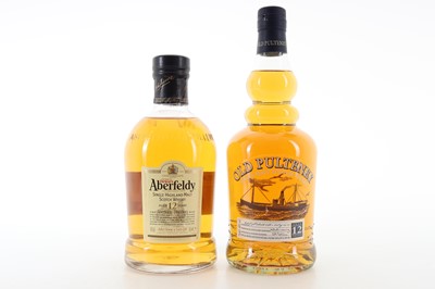 Lot 197 - OLD PULTENEY 12 YEAR OLD AND ABERFELDY 12 YEAR OLD
