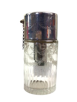 Lot 167 - MAPPIN & WEBB SILVER TOPPED ATOMISER
