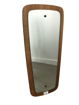 Lot 157 - MID CENTURY TEAK WALL MIRROR