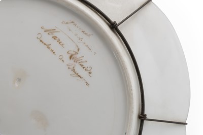 Lot 1262 - VICTORIAN HAND PAINTED PLATE