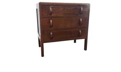 Lot 185 - OAK VENEER CHEST