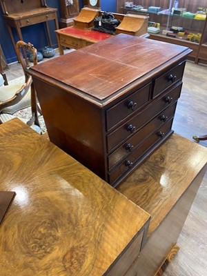 Lot 1337 - PAIR OF VICTORIAN MAHOGANY TABLE TOP CHESTS