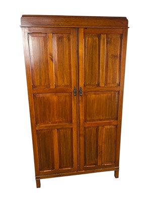 Lot 1338 - LATE VICTORIAN PANELLED WARDROBE