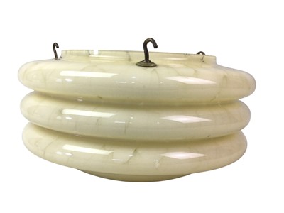Lot 101 - ART DECO GLASS CEILING SHADE