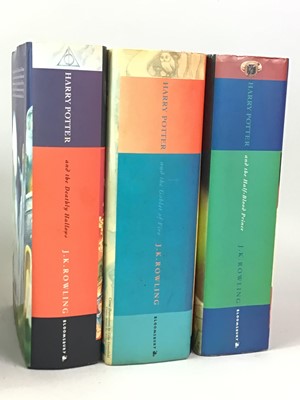 Lot 367 - THREE FIRST EDITION HARRY POTTERS