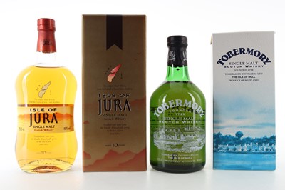 Lot 191 - JURA 10 YEAR OLD AND TOBERMORY 1990S