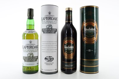 Lot 194 - GLENFIDDICH 15 YEAR OLD CASK STRENGTH AND LAPHROAIG QUARTER CASK
