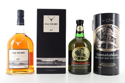 Lot 209 - DALMORE 12 YEAR OLD 1L AND BUNNAHABHAIN 12 YEAR OLD 1L