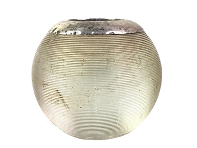 Lot 43 - EDWARDIAN SILVER TOPPED MATCH STRIKER