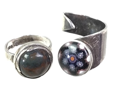 Lot 53 - TWO SILVER RINGS