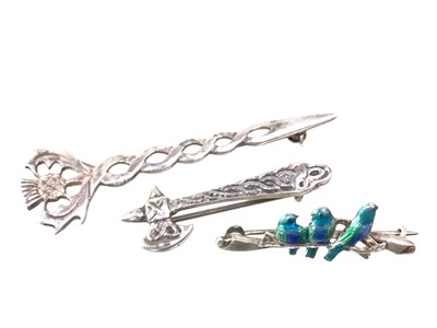 Lot 54 - THREE SILVER ITEMS