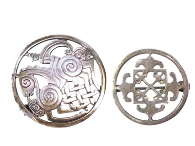Lot 57 - TWO SILVER BROOCHES