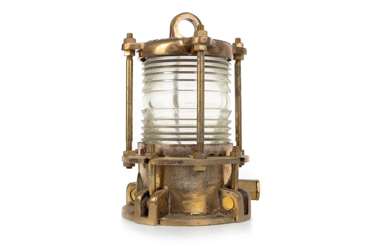 Lot 1342 - NELSON BRASS DOCK PILING LIGHT