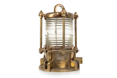 Lot 1342 - NELSON BRASS DOCK PILING LIGHT