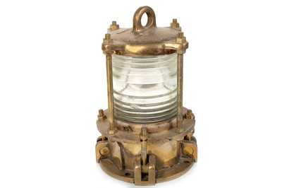 Lot 1342 - NELSON BRASS DOCK PILING LIGHT