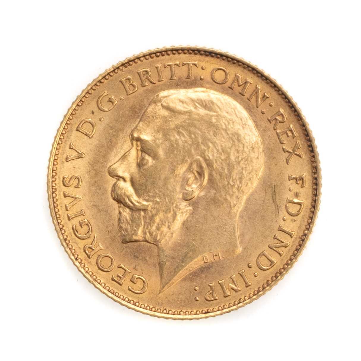Lot 4 - GEORGE V GOLD HALF SOVEREIGN