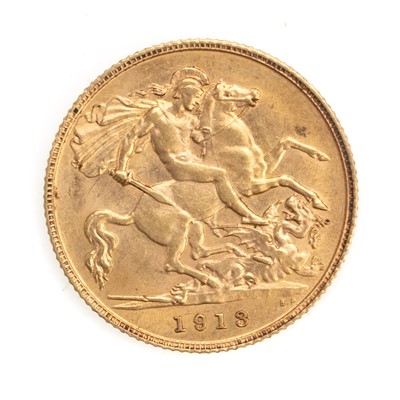 Lot 4 - GEORGE V GOLD HALF SOVEREIGN