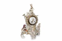 Lot 1005 - LATE 19TH CENTURY CONTINENTAL FLORAL ENCRUSTED...