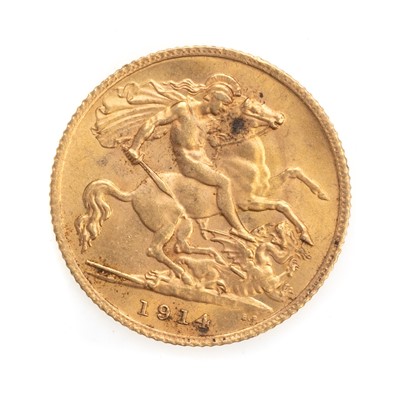 Lot 5 - GEORGE V GOLD HALF SOVEREIGN