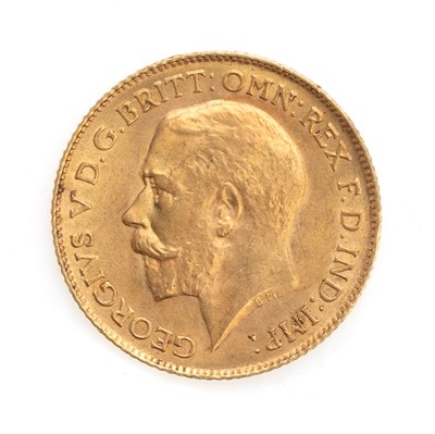 Lot 5 - GEORGE V GOLD HALF SOVEREIGN