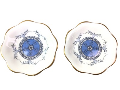 Lot 120 - COALPORT 'REVELRY' SET OF PIN DISHES