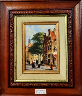 Lot 124 - FOUR OIL PAINTINGS