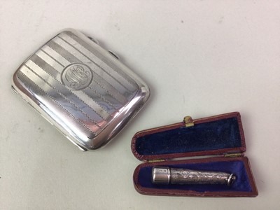 Lot 122 - SILVER CIGARETTE CASE