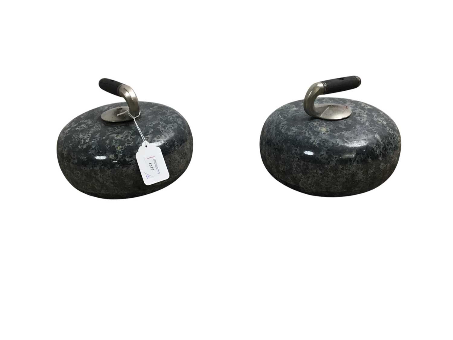 Lot 1347 - PAIR OF CURLING STONES