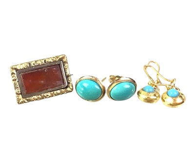 Lot 223 - TWO PAIRS OF EARRINGS