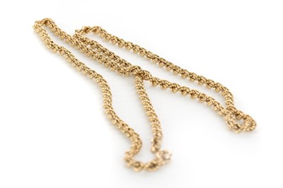 Lot 426 - TWO CHAINS AND A BRACELET