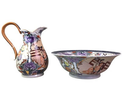 Lot 242 - JAPANESE EWER AND BASIN