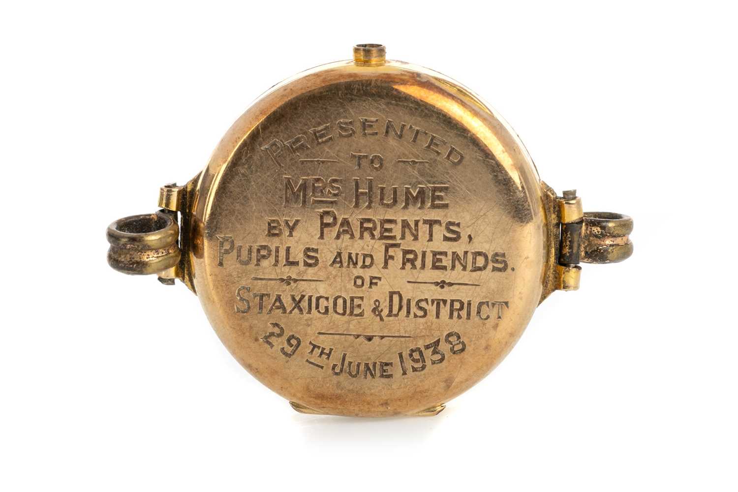 Lot 811 - NINE CARAT GOLD WATCH CASE