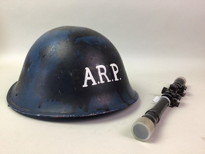 Lot 249 - PAINTED WWII BRITISH MKIII TURTLE HELMET