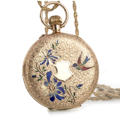 Lot 813 - NINE CARAT GOLD POCKET WATCH