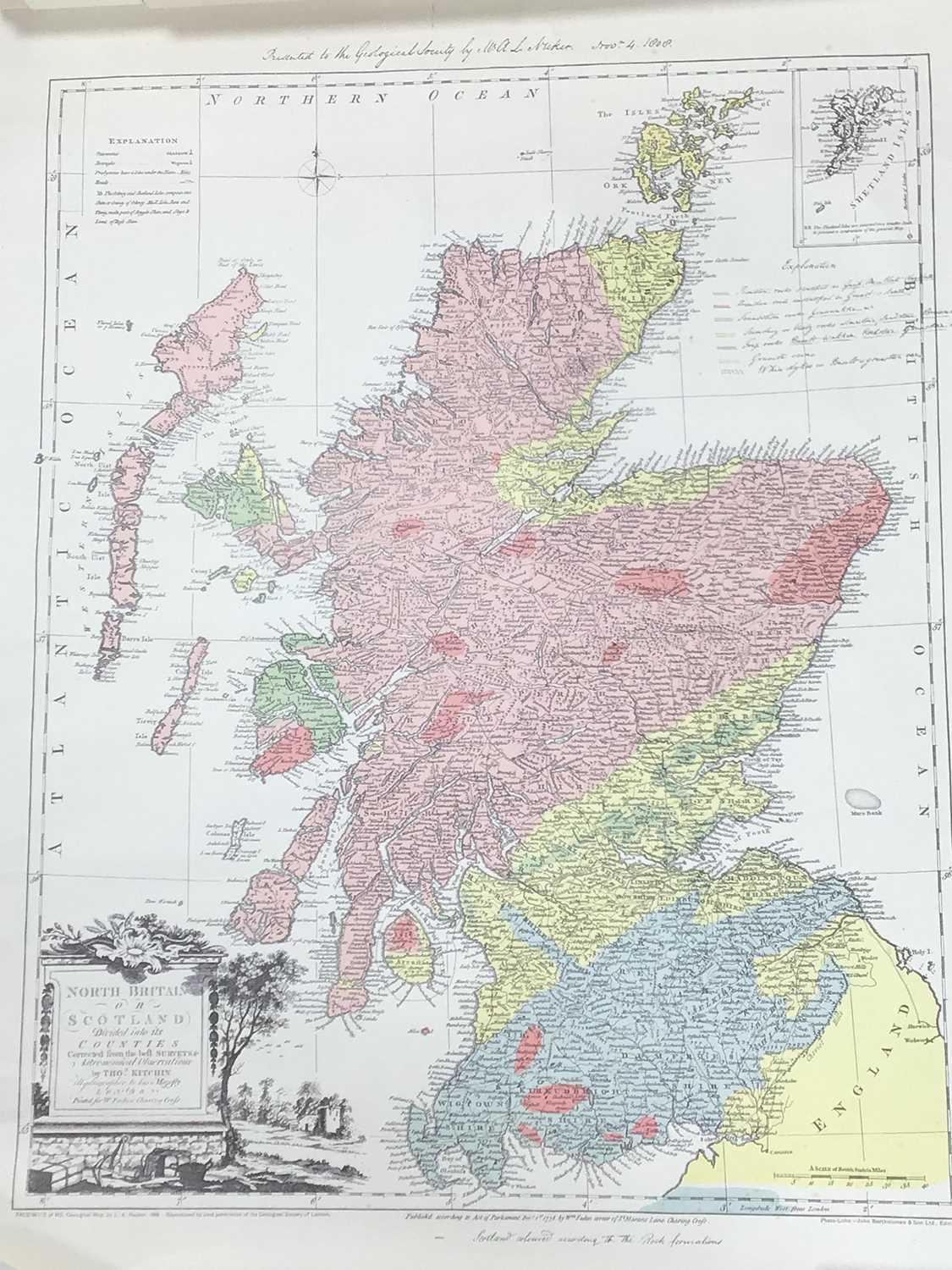 Lot 253 - REPRODUCTION MAP OF SCOTLAND