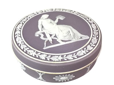 Lot 291 - WEDGWOOD BLUE JASPER CIRCULAR ROUNDEL