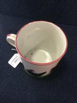 Lot 1355 - WEMYSS POTTERY MUG / TANKARD