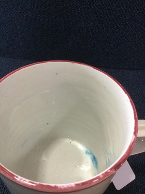 Lot 1355 - WEMYSS POTTERY MUG / TANKARD