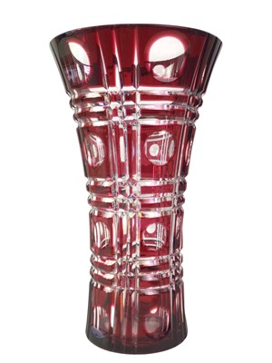Lot 306 - TWO CRYSTAL VASES