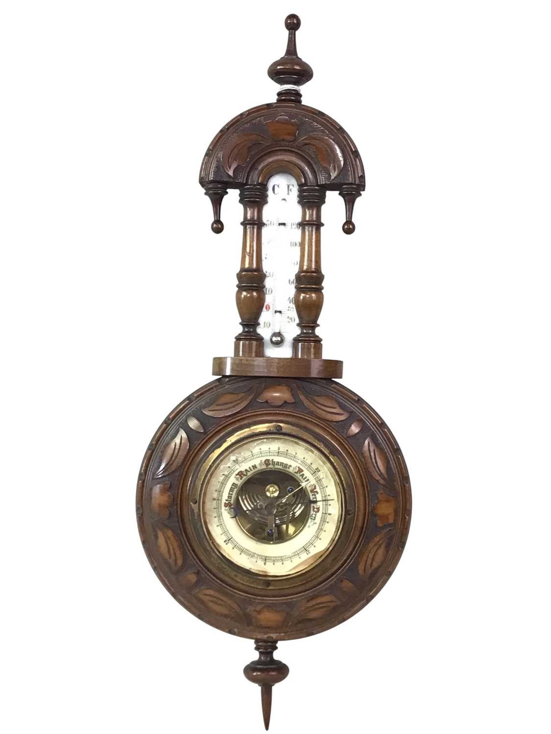 Lot 341 - VINTAGE WALL BAROMETER