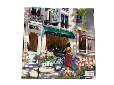 Lot 395 - PAIR OF MODERN CERAMIC TILES