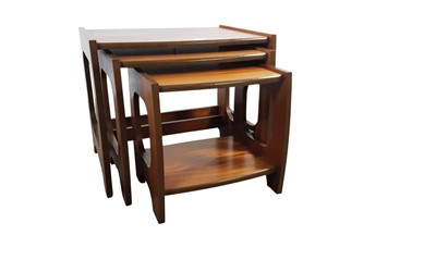 Lot 402 - MID CENTURY NEST OF THREE TABLES