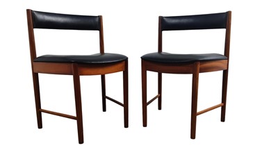 Lot 462 - SET OF FOUR MID CENTURY TEAK DINING CHAIRS