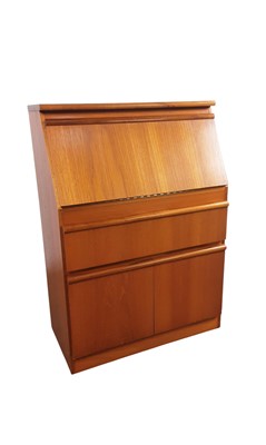 Lot 338 - TEAK WRITING BUREAU